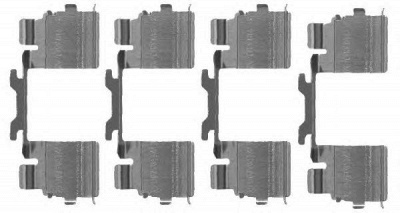 HELLA PAGID 8dz355205111 -  Комплектующие, колодки дискового тормоза